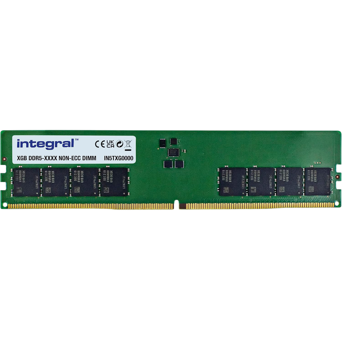 Mémoire vive 32GB DDR5 4800MHz Integral (IN5T32GNHRBX)