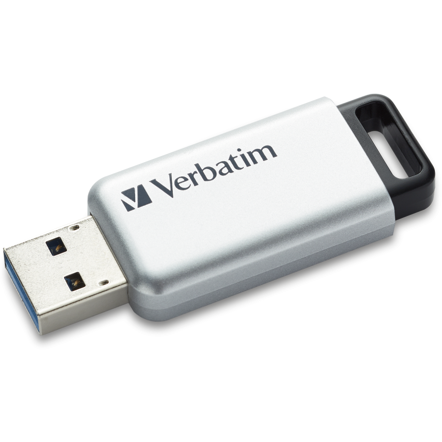 clé USB flash 64GB Verbatim Store 'n' Go Secure Pro Silver (98666)