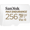 Carte mémoire 256GB MicroSD SanDisk Max Endurance + SD adapter (SDSQQVR-256G-GN6IA)