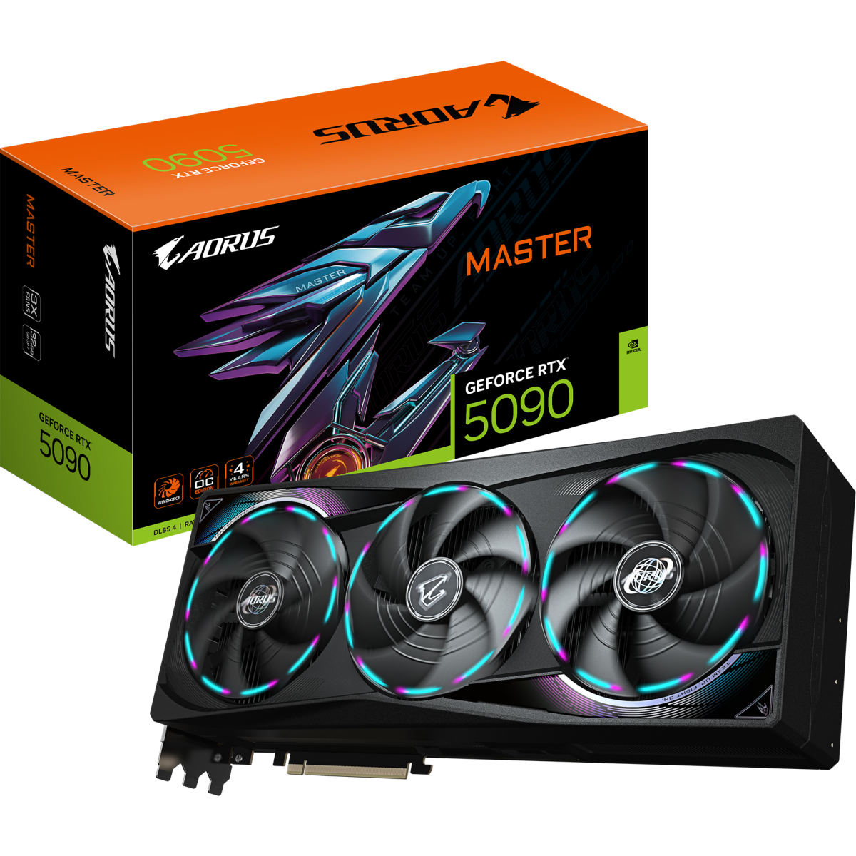 Видеокарта NVIDIA GeForce RTX 5090 Gigabyte AORUS MASTER OC 32GB (GV-N5090AORUS M-32GD) - photo 10
