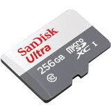 Carte mémoire 256GB MicroSD SanDisk Ultra + SD adapter (SDSQUNR-256G-GN6TA)