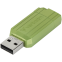 clé USB flash 64GB Verbatim Store 'n' Go PinStripe Green (49964)