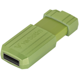 clé USB flash 64GB Verbatim Store 'n' Go PinStripe Green (49964)