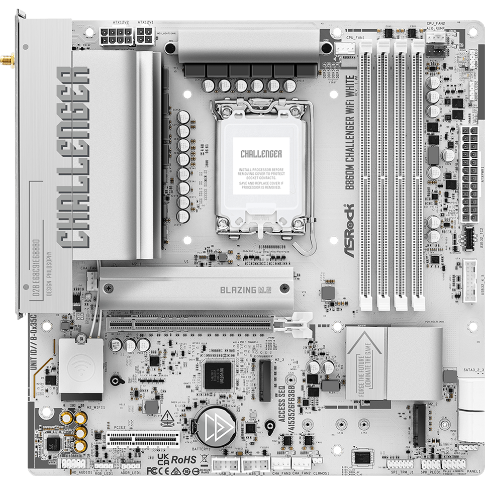 Motherboard ASRock B860M Challenger WiFi White