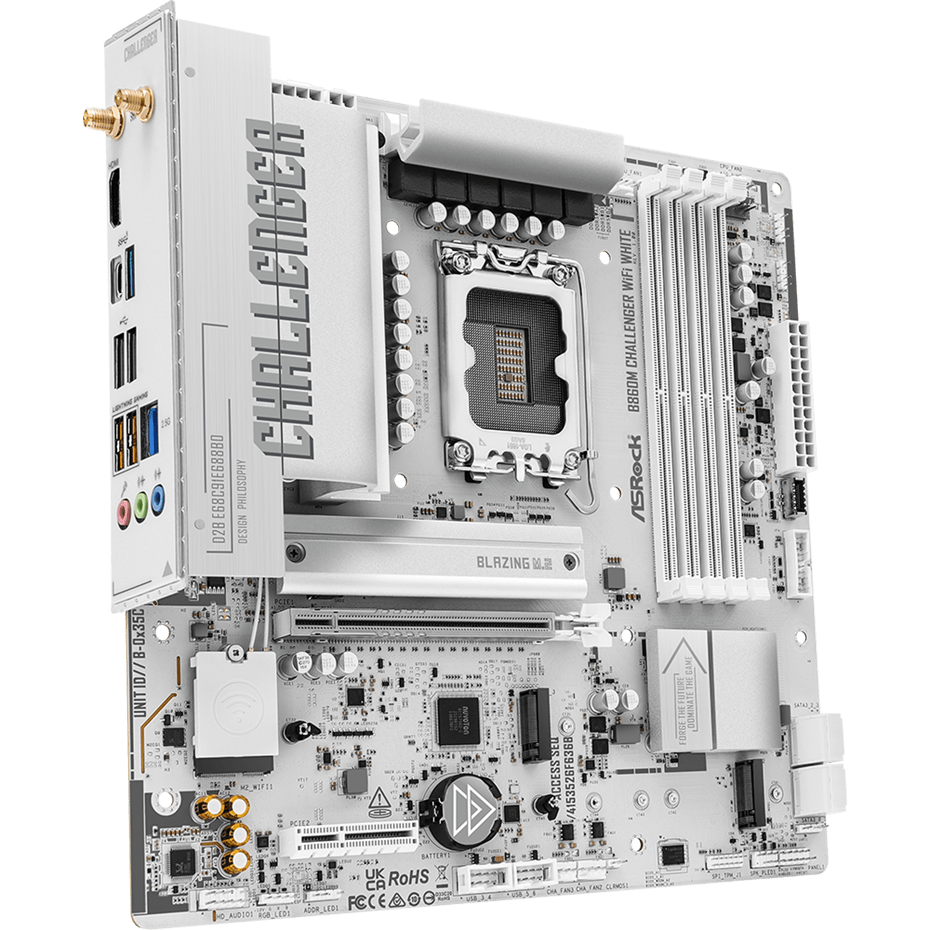 Motherboard ASRock B860M Challenger WiFi White - photo 2