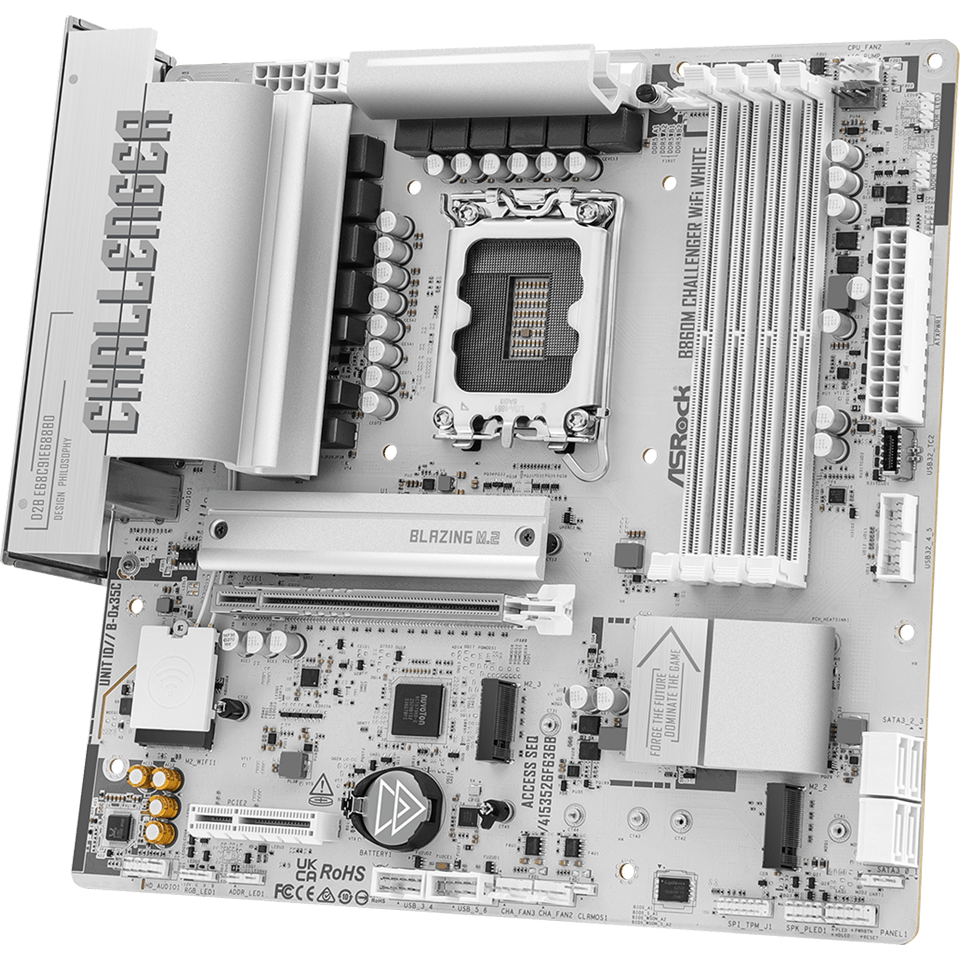 Motherboard ASRock B860M Challenger WiFi White - photo 3