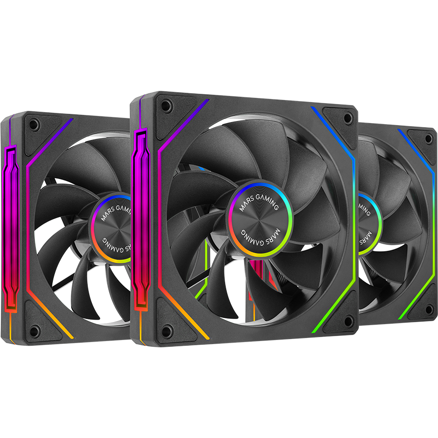 Вентилятор для корпуса Mars Gaming MF-LinkFinityKit2R Black (3-Fan Pack) - MFLINKFINITYKIT2R