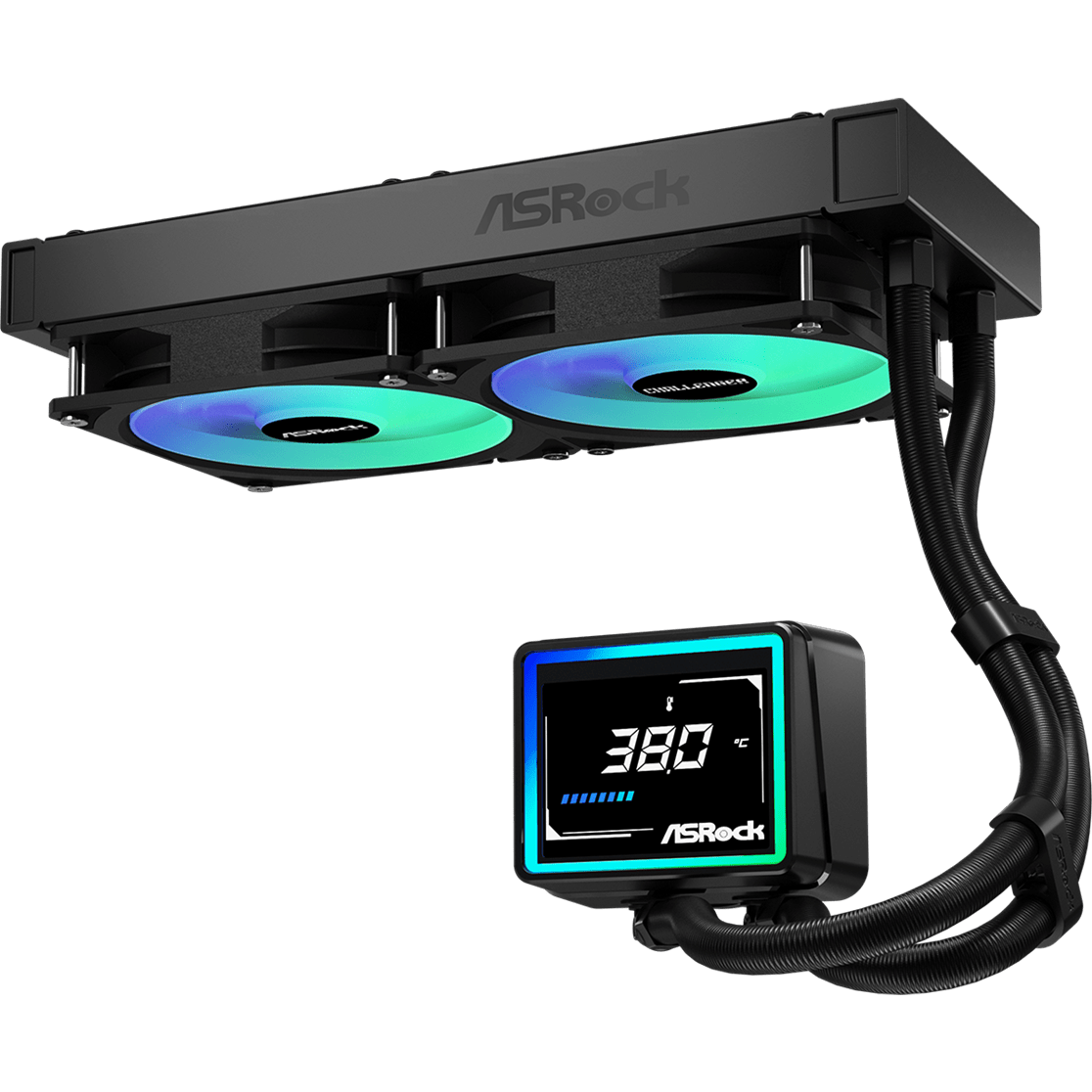 Liquid Cooling System ASRock Challenger Digital 240 Black - 90-ACLA24-BAAGA6 - photo 3