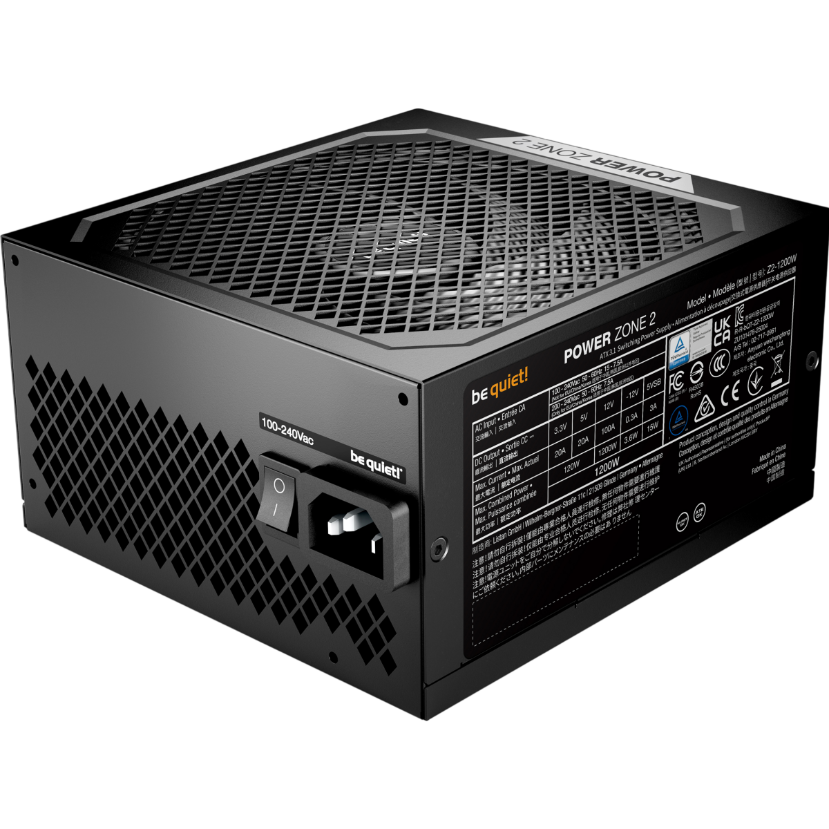Power supply 1200W Be Quiet Power Zone 2 - BP030EU