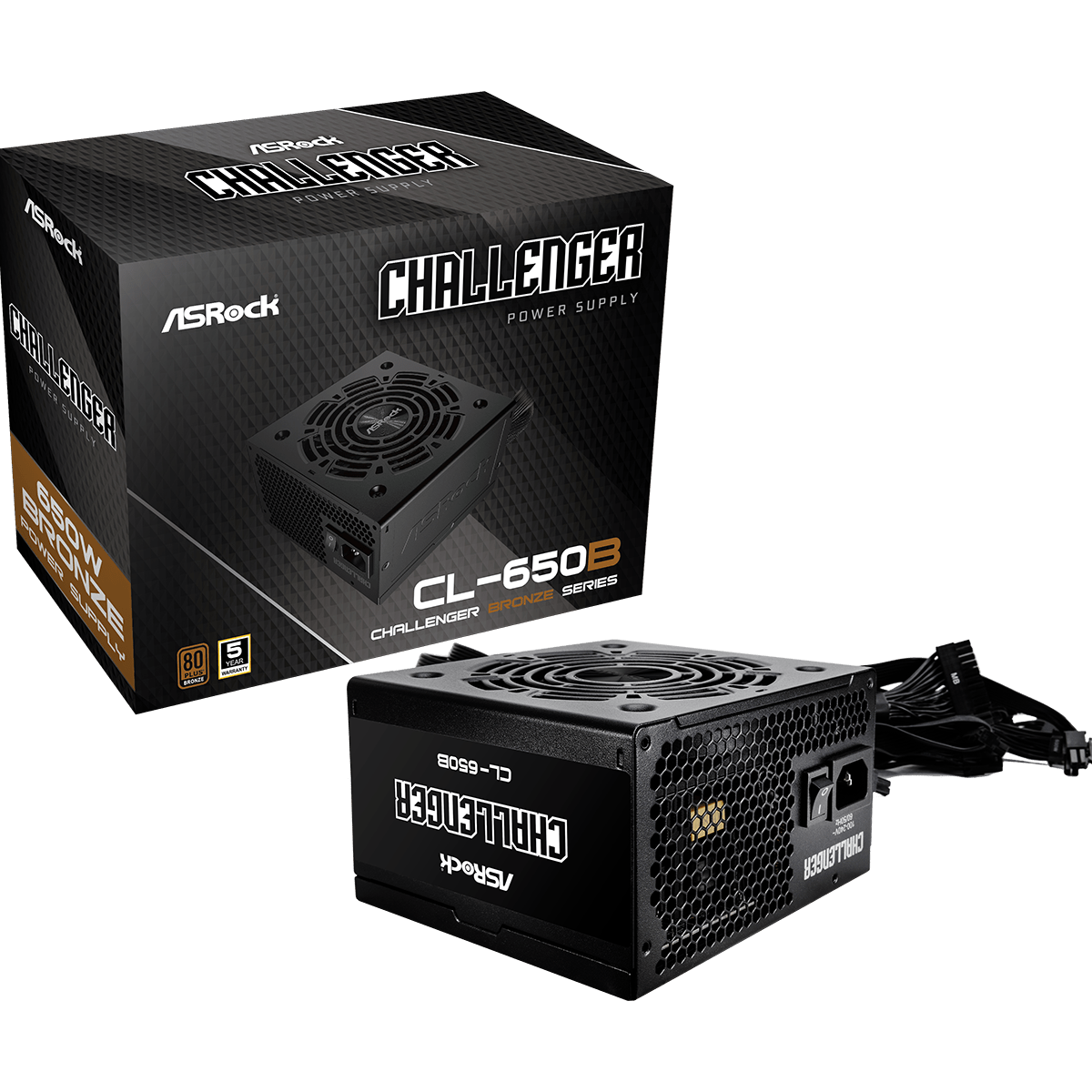 Alimentation électrique 650W ASRock Challenger CL-650B - 90-UXC065-BNEAAA - photo 6