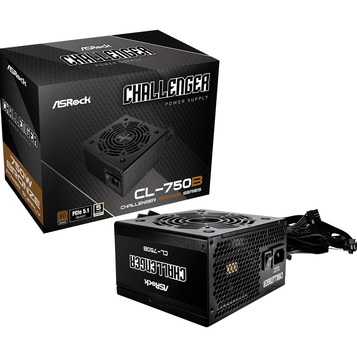 Alimentation électrique 750W ASRock Challenger CL-750B - 90-UXC075-BNEAAA - photo 6