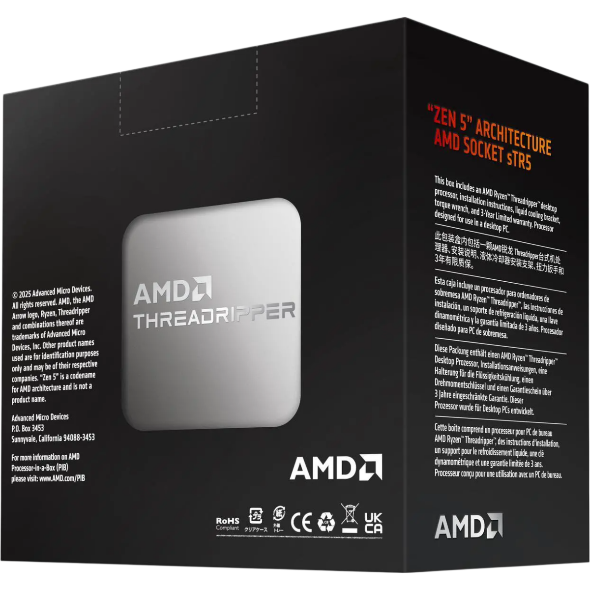 Processor AMD Ryzen Threadripper 9960X BOX (without cooler) - 100-100001595WOF