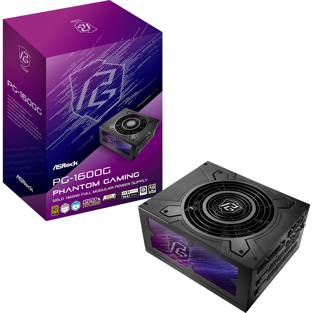 Alimentation électrique 1600W ASRock Phantom Gaming PG-1600G - 90-UXP160-GFEAAB - photo 6