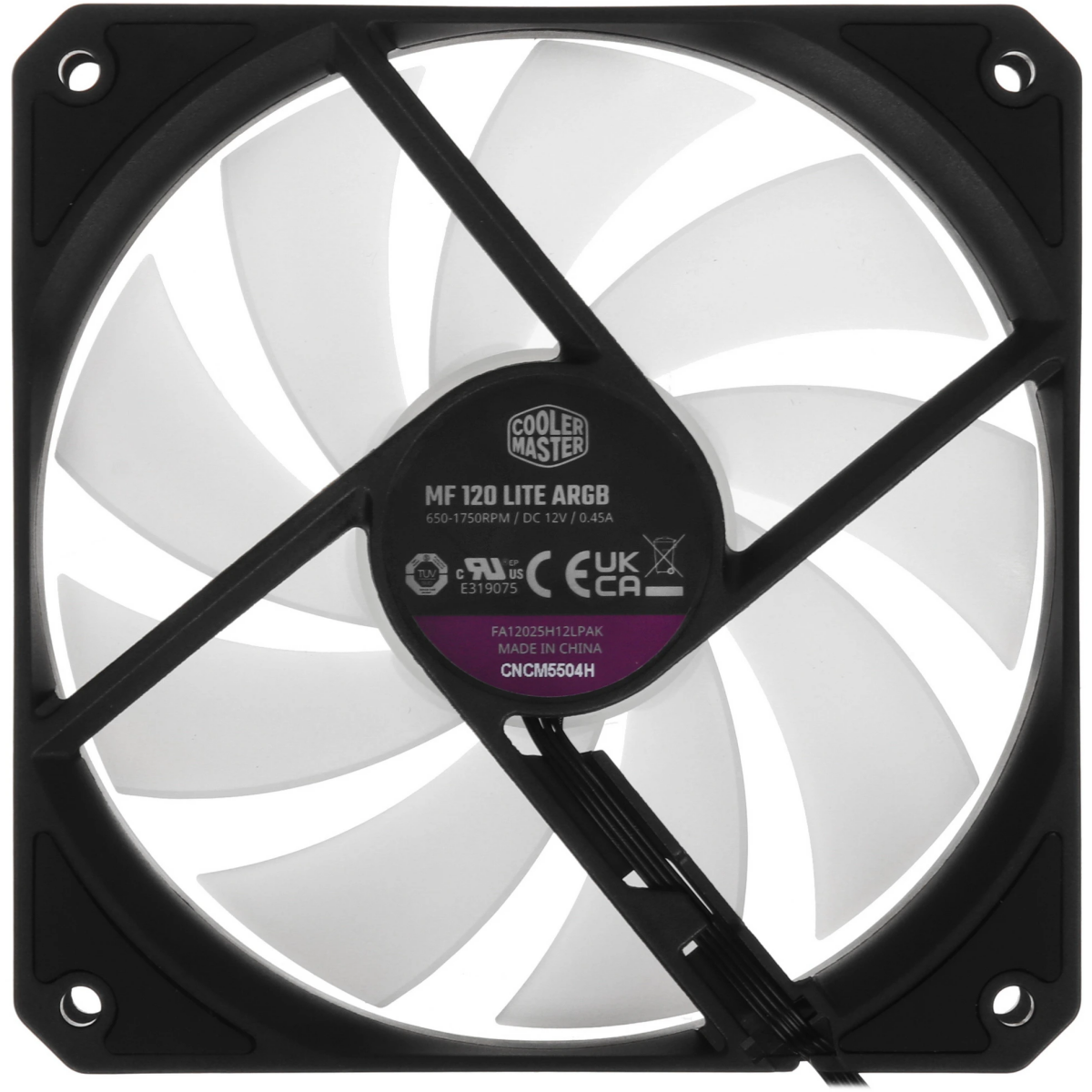 Ventilateur de boîtier Cooler Master MasterFan MF120 Lite ARGB Black (MFW-B2DN-17NPA-R1) - photo 3
