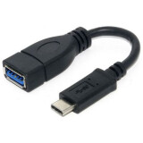 Pārejas savienojums USB A (F) - USB Type-C, 0.2m, Gembird A-OTG-CMAF3-01