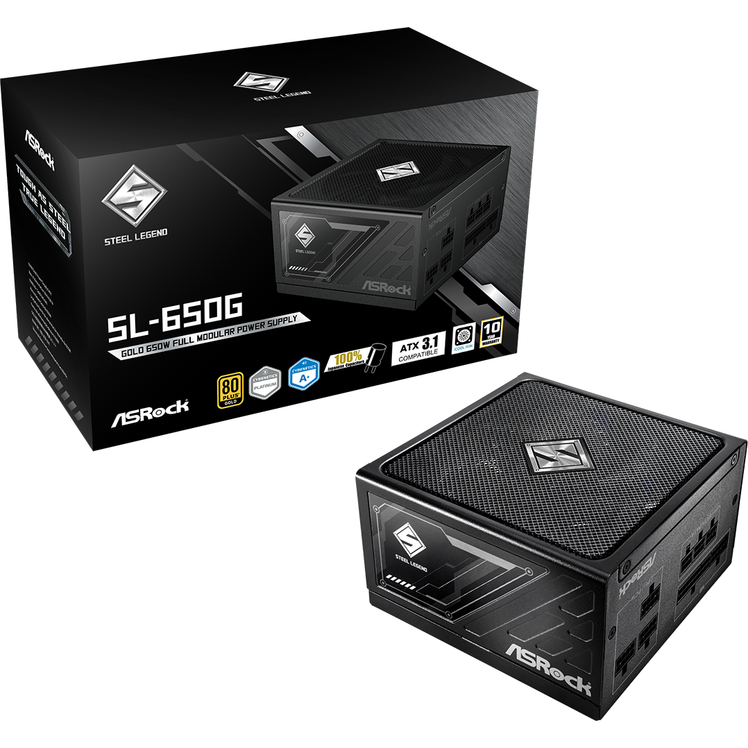 Alimentation électrique 650W ASRock Steel Legend SL-650G - 90-UXS065-GFEAAA - photo 7