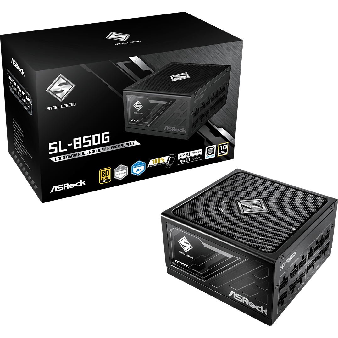 Alimentation électrique 850W ASRock Steel Legend SL-850G - 90-UXS085-GFEAAA - photo 7