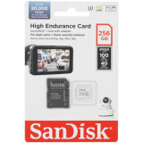 Carte mémoire 256GB MicroSD SanDisk High Endurance + SD adapter (SDSQQNR-256G-GN6IA)
