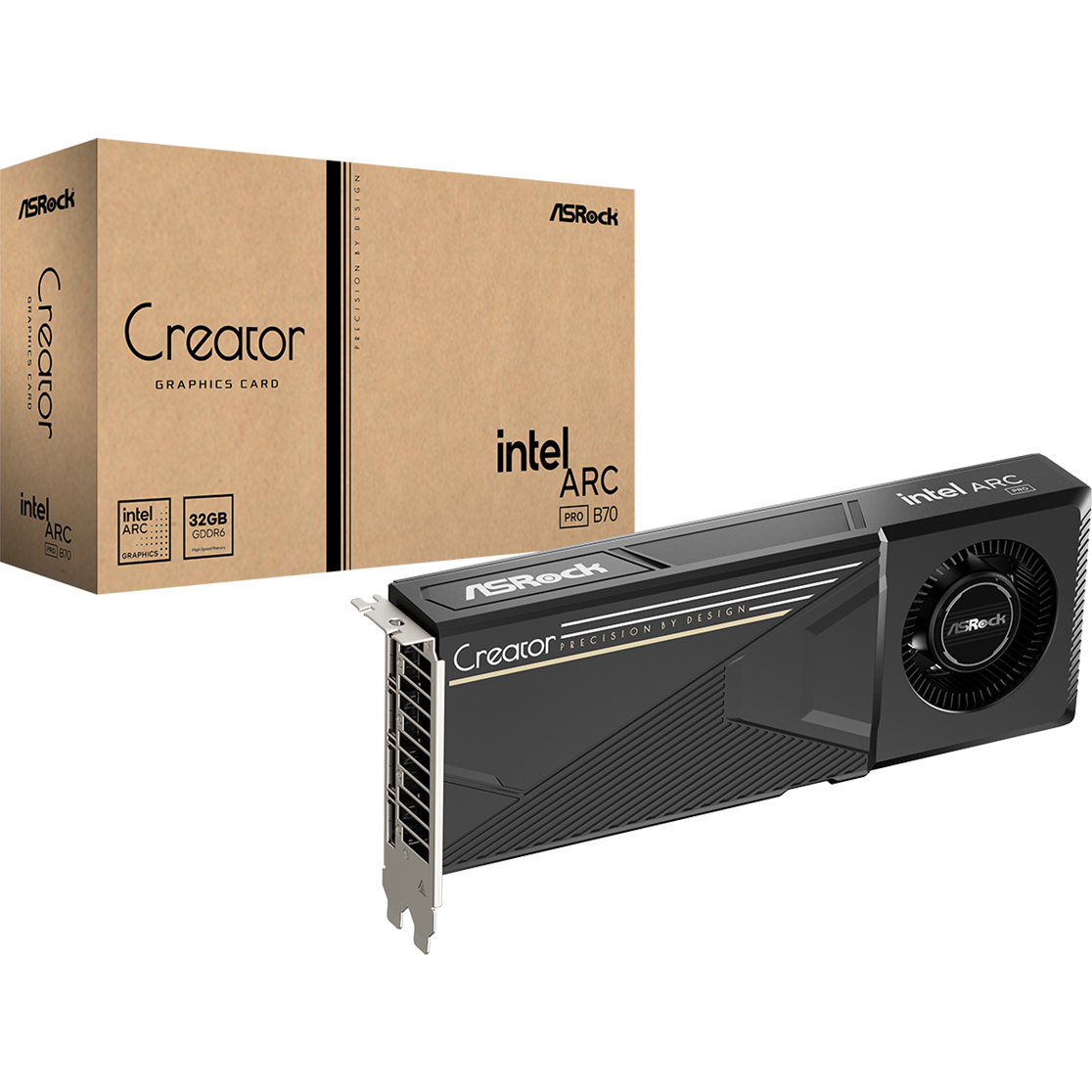 Carte graphique Intel Arc Pro B70 ASRock Creator 32GB (B70 CT 32G) - photo 7