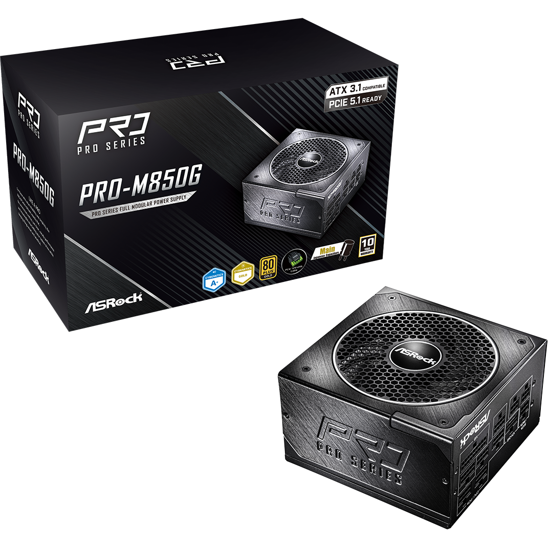Alimentation électrique 850W ASRock PRO PRO-M850G - 90-UXR085-GFEAA2 - photo 7