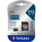 Carte mémoire 512GB MicroSD Verbatim Pro + SD adapter (47046) - photo 2