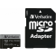 Carte mémoire 256GB MicroSD Verbatim Pro + SD adapter (47045)