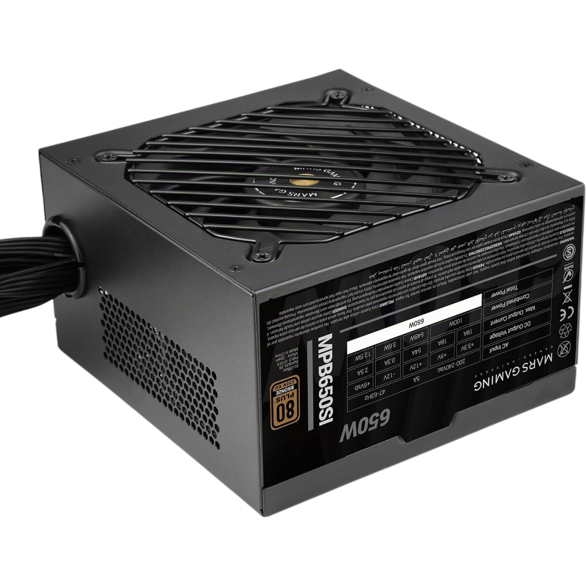 Alimentation électrique 650W Mars Gaming MPB650SI - photo 2