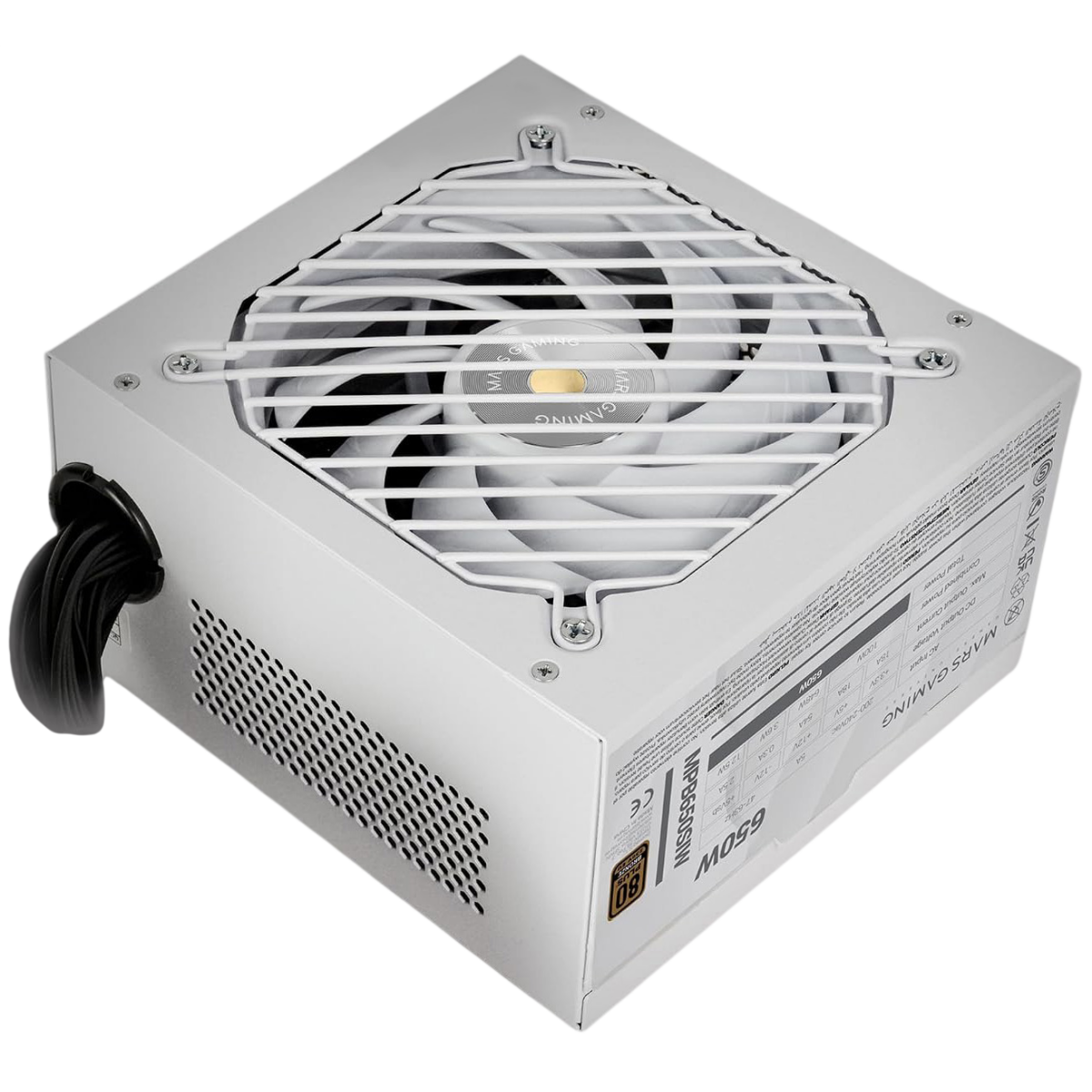 Alimentation électrique 650W Mars Gaming MPB650SIW - photo 2