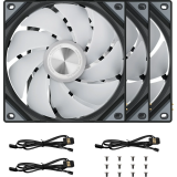 Вентилятор для корпуса TRYX Rota SL ARGB 120 Black (3 pcs) (F-R120A-AM3M-G0K)