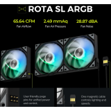 Вентилятор для корпуса TRYX Rota SL ARGB 120 Black (F-R120A-AM1M-G0K)