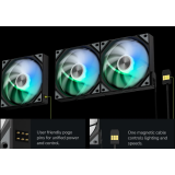 Ventilateur de boîtier TRYX Rota SL ARGB Reverse 120 Black (3 pcs) (F-R120R-AM3M-G0K)