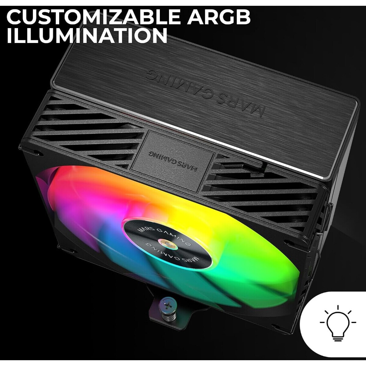 Кулер Mars Gaming MCPU-X5ARGB Black - MCPUX5ARGB - photo 3