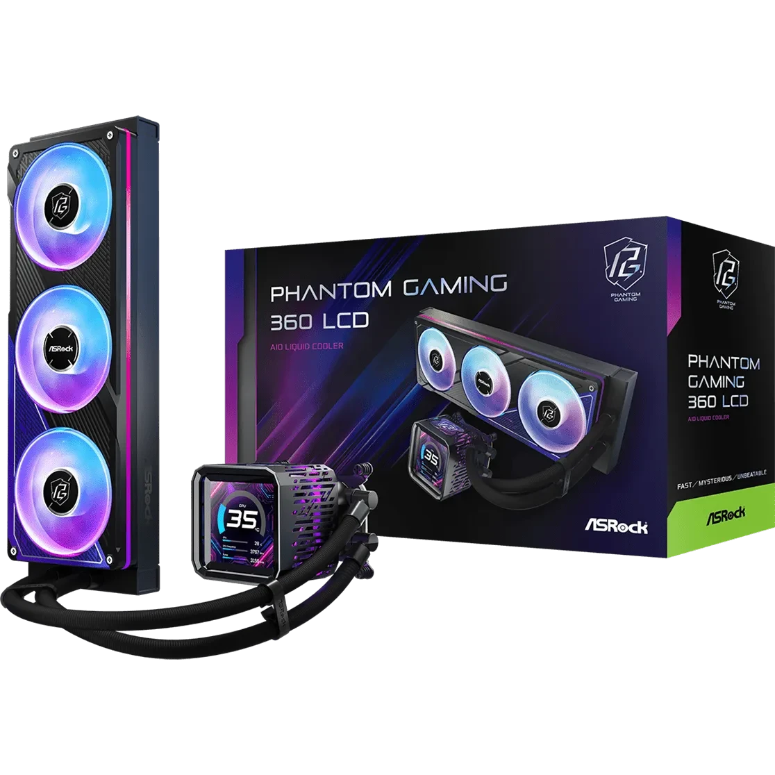 Système de refroidissement liquide ASRock Phantom Gaming 360 LCD Black - 90-APGA36-BAAGA5 - photo 11
