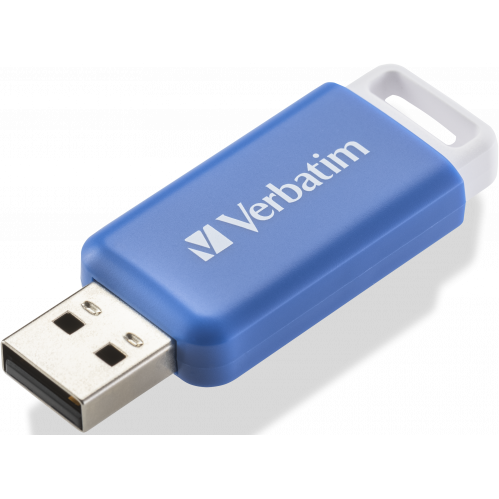 USB Flash накопитель 64GB Verbatim DataBar Blue (49455)