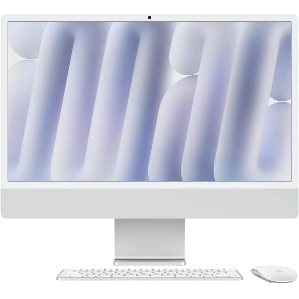 Monobloc Apple iMac 24 Silver (M4, 2024, Two ports) (MWUC3FN/A)