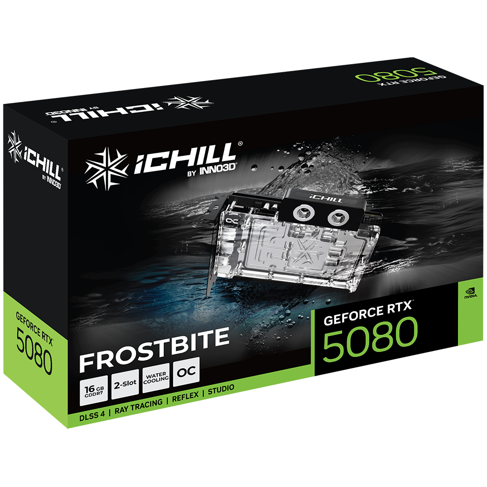 Graphics Card NVIDIA GeForce RTX 5080 INNO3D iCHILL FROSTBITE OC 16GB (C50803-16D7X-1760FB) - photo 8