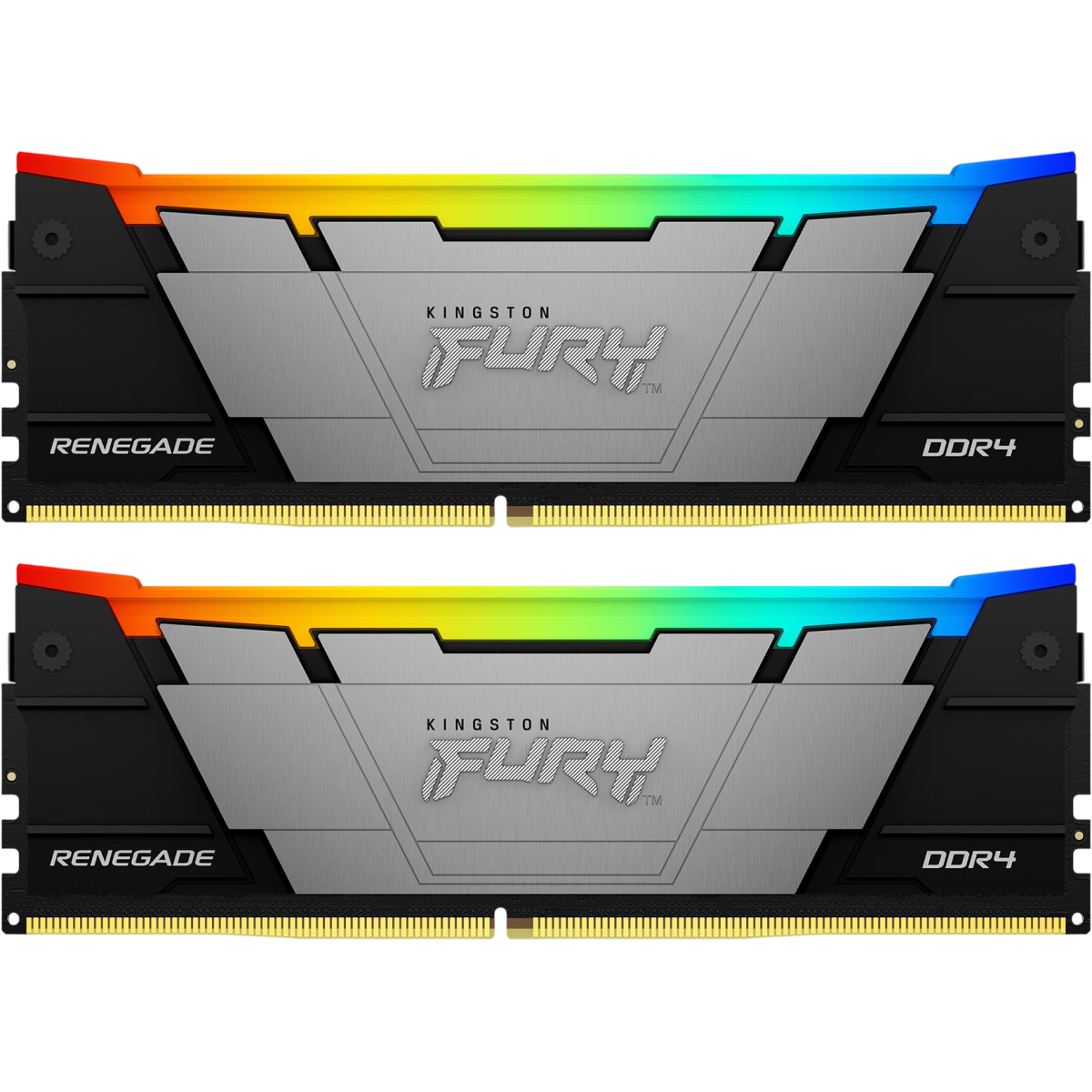 Mémoire vive 16GB DDR4 4000MHz Kingston Fury Renegade RGB (KF440C19RB2AK2/16) (2x8GB KIT)