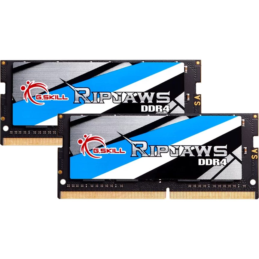 Mémoire vive 32GB DDR4 2666MHz G.Skill Ripjaws SO-DIMM (F4-2666C19D-32GRS) (2x16GB KIT)