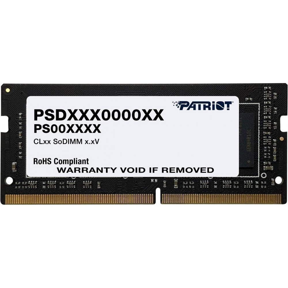 Mémoire vive 8GB DDR4 3200MHz Patriot Signature Line SO-DIMM (PSD48G320082S)