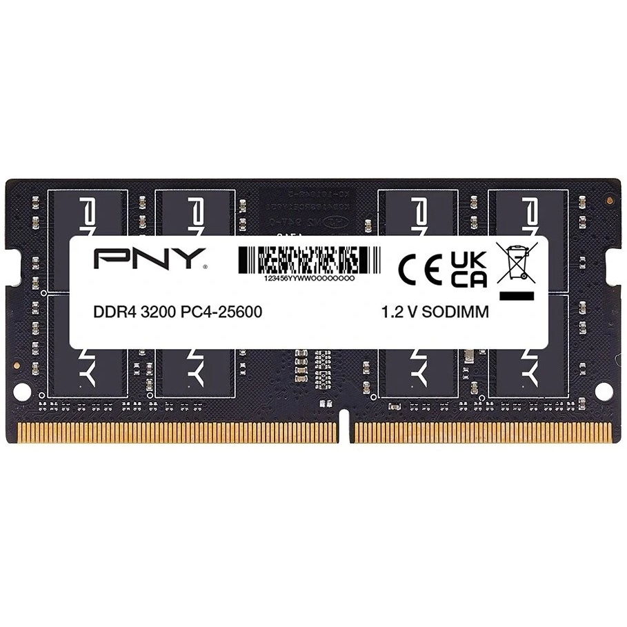 Mémoire vive 16GB DDR4 3200MHz PNY Performance SO-DIMM (MN16GSD43200-TB)