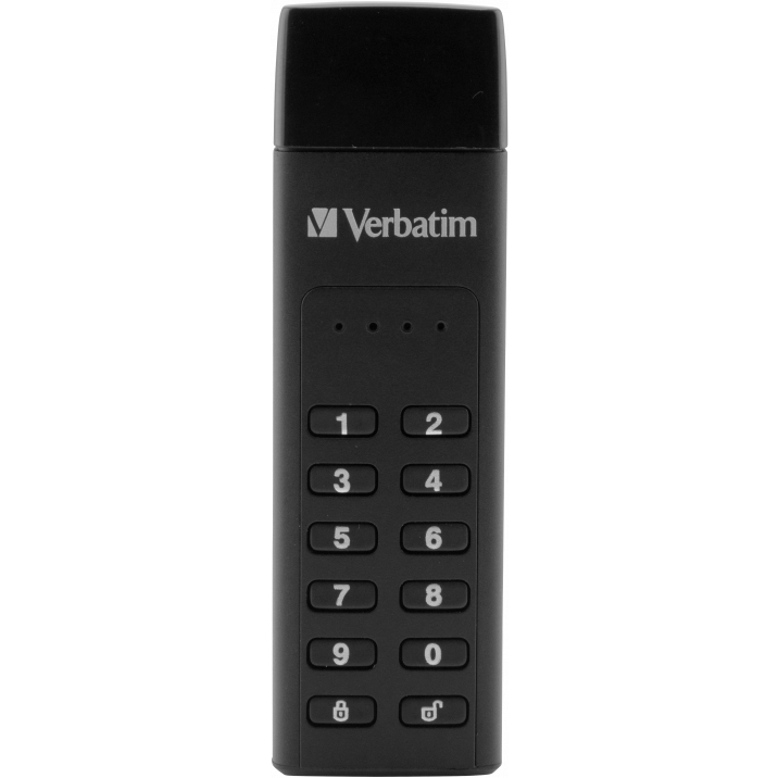 USB Flash Drive 64GB Verbatim Keypad Secure Black (49428) - photo 2