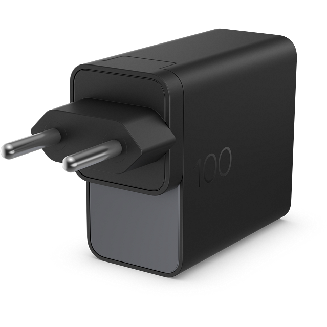 Bloc d'alimentation pour ordinateur portable HP Wall Charger 100 W GaN (CS9V8AA)