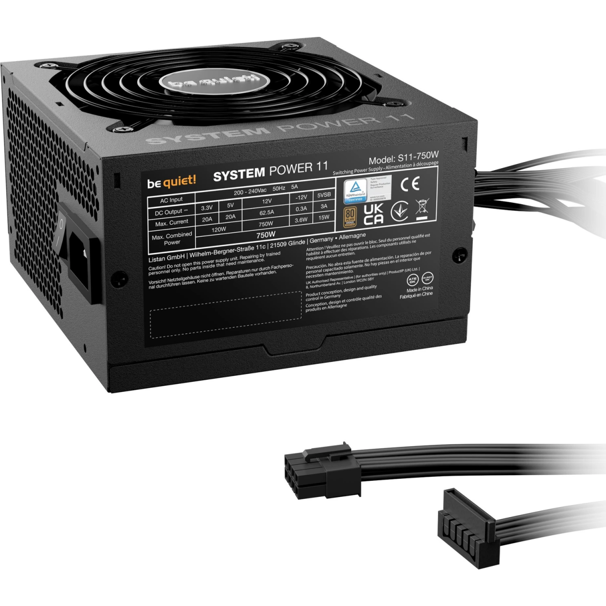 Power Supply 750W Be Quiet System Power 11 - BP012EU - photo 2