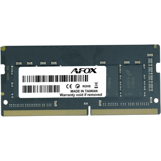 Mémoire vive 16GB DDR4 2400MHz AFOX SO-DIMM (AFSD416ES1P/AFSD416EH1P)