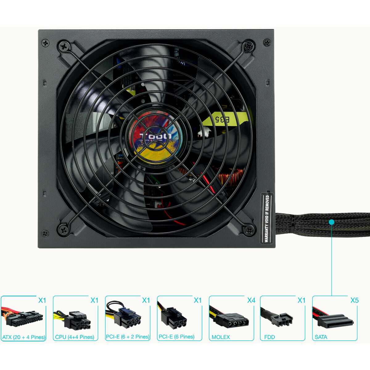 Alimentation électrique 750W TooQ Apolo (TQAPOLO-750SP) - photo 3