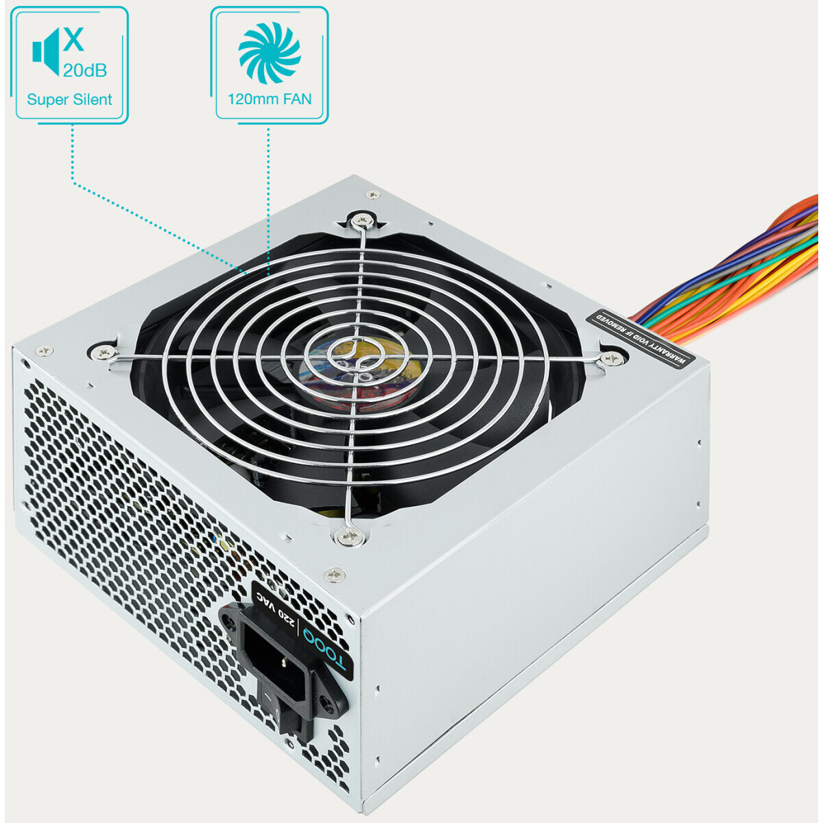 Alimentation électrique 500W TooQ Ecopower II SSE (TQEP-500SSE) - photo 3