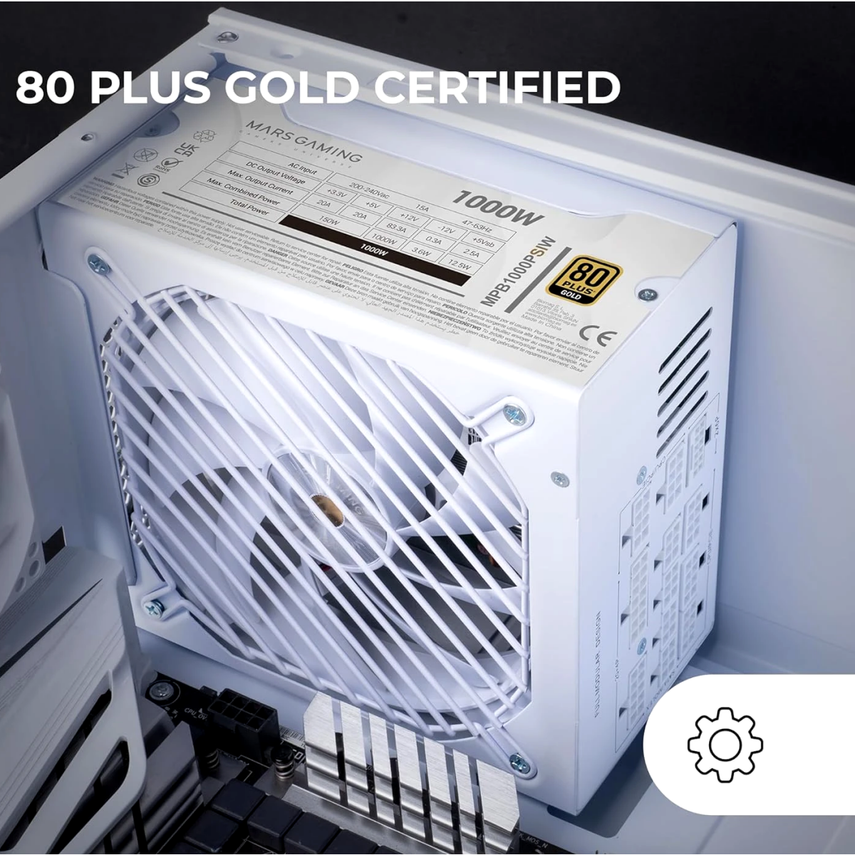 Alimentation électrique 1000W Mars Gaming MPB1000PSIW - photo 2