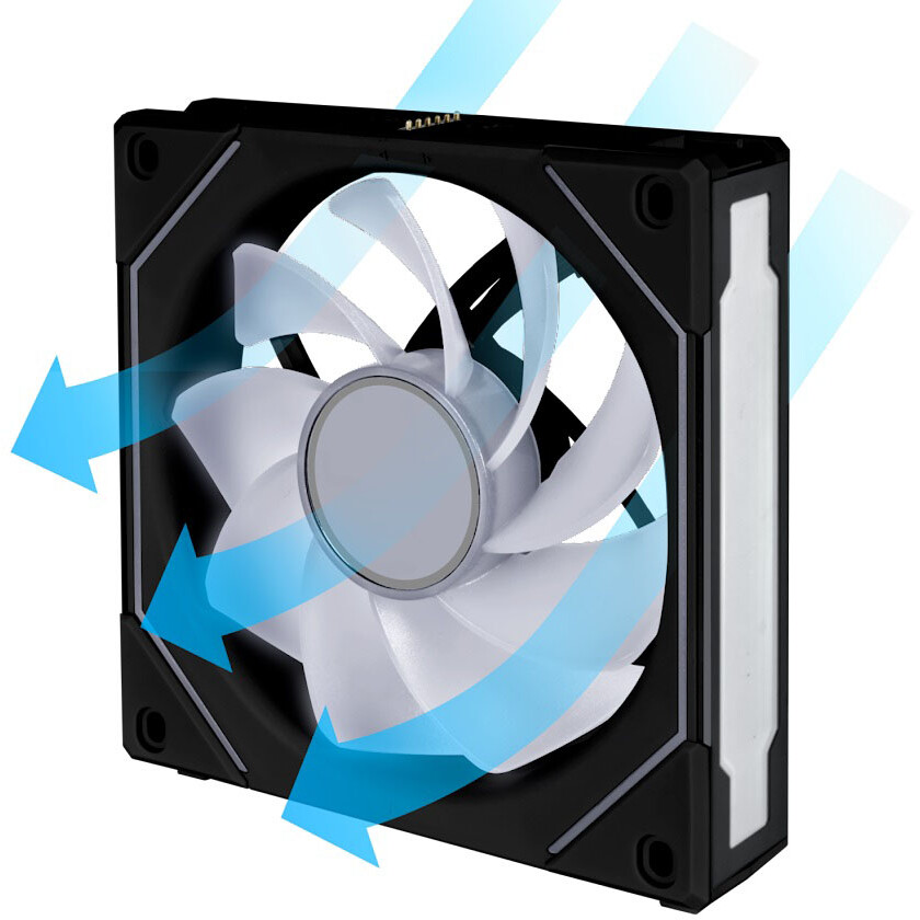 Ventilateur pour boîtier Lian Li UNI Fan SL Infinity 120 Reverse Blade Black - G99.12RSLIN1B.00/G99.12RSLIN1B.R0 - photo 3