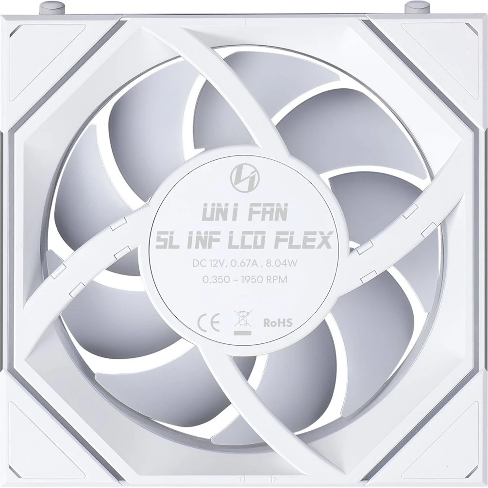 Ventilateur pour boîtier Lian Li UNI Fan SL Infinity LCD Flex Reverse 120 White - G9F.12RSLIND1F1W.00 - photo 5