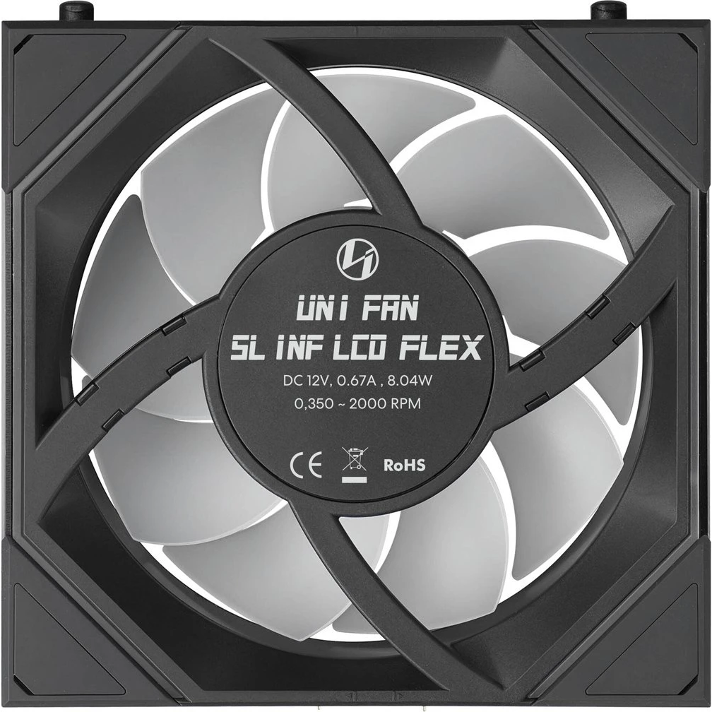 Ventilateur pour boîtier Lian Li UNI Fan SL Infinity LCD Flex 120 Black (3 pcs) - G9F.12SLIND1F3B.00 - photo 7